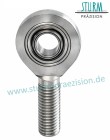 Edelstahl-Gelenkkpf Maßrehihe E Außengewinde