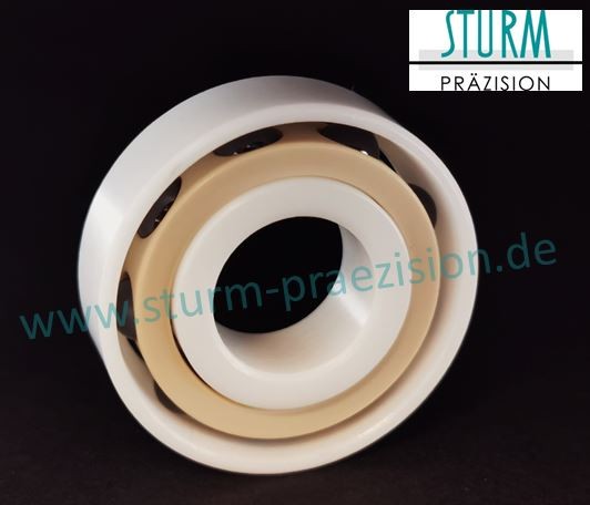 Keramik-Schrägkugellager 7001-KER-ZRO2-SI3N4-PEEK ( Keramiklager CER7001 )