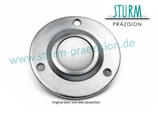 Kugelrolle mit Flansch KSF-30-B-POM (KU 30 POM)