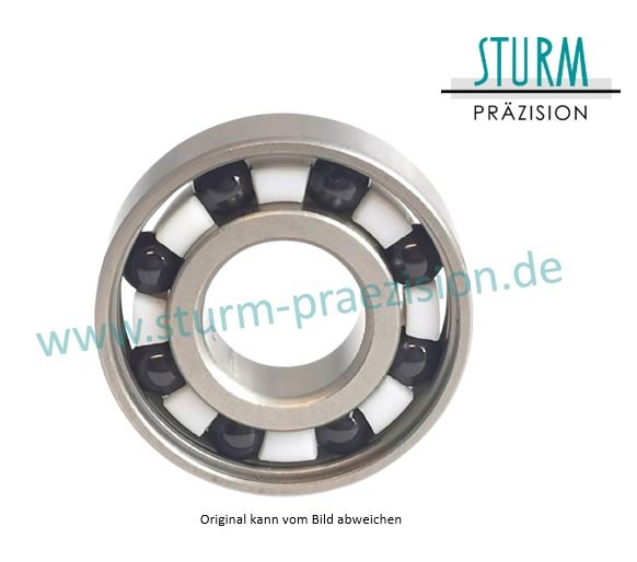 Hybrid-Rillenkugellager 6301-HYBRID-PTFE (HY6301 PTFE, HYB 6301, 6301 HYB PTFE)