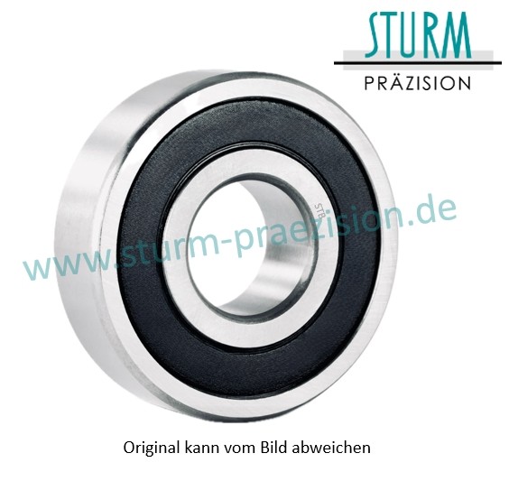 NIRO-Hybridlager 6204-2RS-NI-HYBRID-PTFE (HYS6204 2RS, HYB S6204-2RS, S6204 2RS1 HYB)