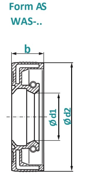 WAS-25X37X5 ( SI-25X37X5-BASL )