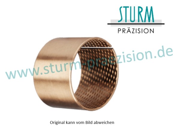 gerollte Gleitbuchse aus Bronze mit Schmiertaschen PAP-1420-P90 (1420-MBZ, BK090-1420, 1420 MBZ, PR